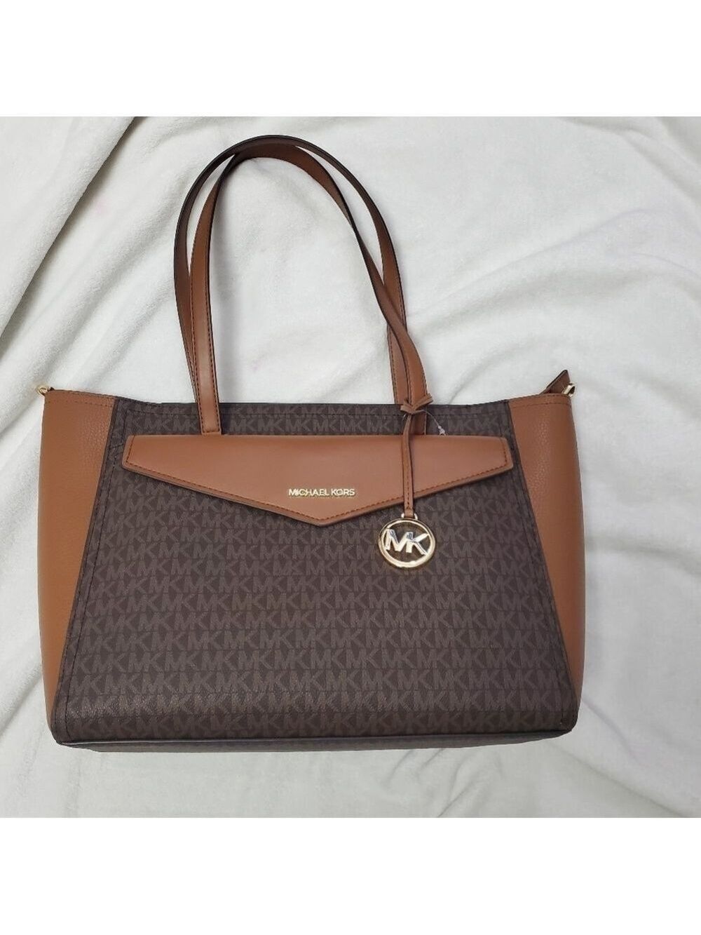 Michael Kors Leather Travel Tote 2 in 1 Bag